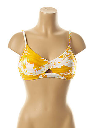 Sutien de costum de baie elasticitate top sutien modelat galben SEAFOLLY femeie
