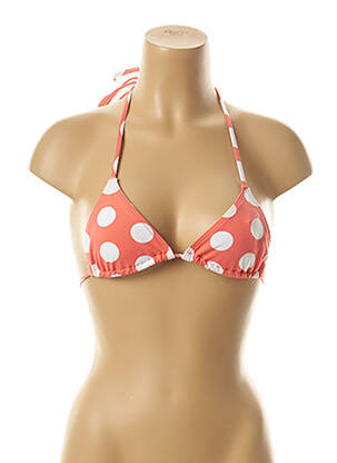 Sutien de costum de baie elasticitate top triunghiuri roz KIWI femeie