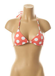 Sutien de costum de baie elasticitate top triunghiuri roz KIWI femeie