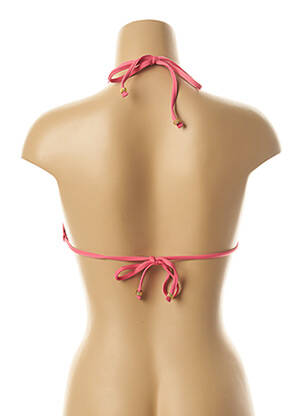 Sutien de costum de baie elasticitate top triunghiuri roz KIWI femeie