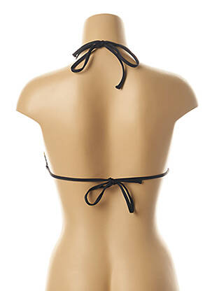 Sutien de costum de baie elasticitate top triunghiuri negru KIWI femeie