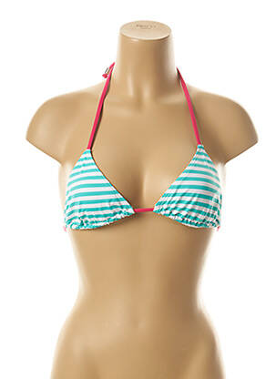 Sutien de costum de baie elasticitate top triunghiuri verde KIWI femeie