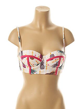 Sutien de costum de baie top sutien modelat top sutien modelat alb KIWI femeie