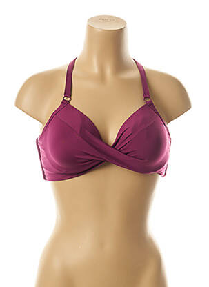 Sutien de costum de baie închidere cu legături de legat top sutien modelat violet SEAFOLLY femme