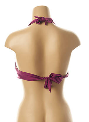Sutien de costum de baie închidere cu legături de legat top sutien push-up violet SEAFOLLY femeie