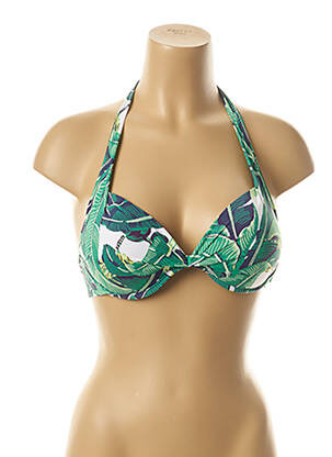 Sutien de costum de baie bretele elastice reglabile top sutien push-up verde DAG ADOM femeie