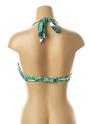 Sutien de costum de baie bretele elastice reglabile top sutien push-up verde DAG ADOM femeie