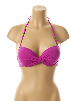 Sutien de costum de baie bretele elastice reglabile top sutien push-up violet KIWI femeie