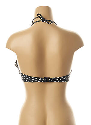 Sutien de costum de baie bretele elastice reglabile top sutien push-up negru BRIGITTE BARDOT femeie