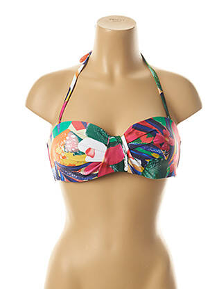 Sutien de costum de baie bretele elastice detașabile top sutien modelat verde YSABEL MORA femeie