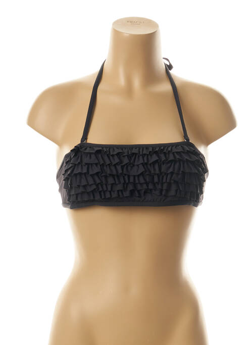 Sutien de costum de baie elasticitate top bentiță negru PRINCESS K femme