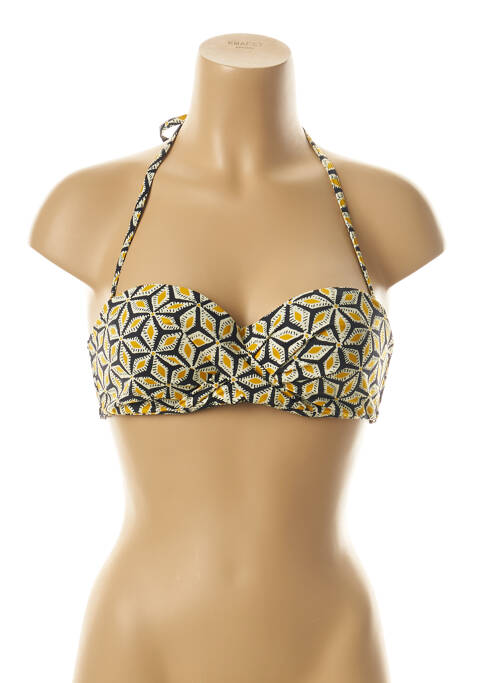 Sutien de costum de baie galben PLAGE DU SUD femeie