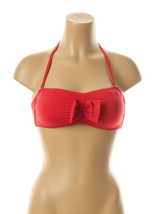 Sutien de costum de baie roșu PRINCESS K femeie