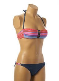 Costum de baie din două piese elasticitate top bentiță portocaliu BORABORA femeie