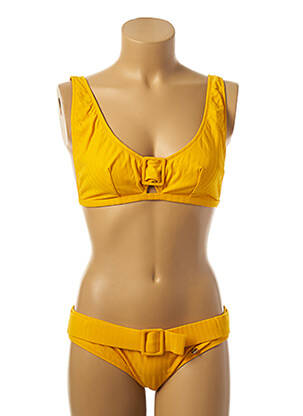 Costum de baie din două piese elasticitate galben BORABORA femeie