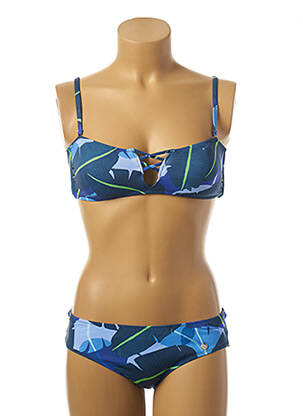 Costum de baie din două piese albastru BORABORA femeie
