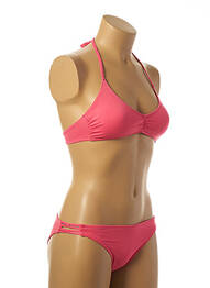 Costum de baie din două piese elasticitate top sutien modelat roz BORABORA femeie