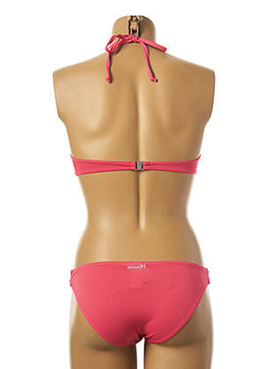 Costum de baie din două piese elasticitate top sutien modelat roz BORABORA femeie