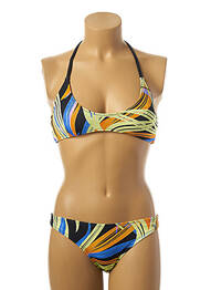 Costum de baie din două piese elasticitate top sutien modelat galben BORABORA femeie