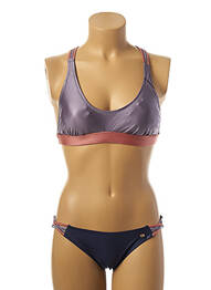 Costum de baie din două piese elasticitate top sutien modelat violet BORABORA femeie