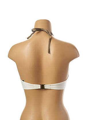 Sutien de costum de baie elasticitate top bentiță alb TESSY femeie