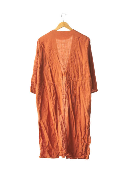 Palton lung portocaliu ZARA femeie