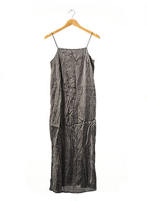 Rochie midi croială cambrată bretele subțiri gri LA REDOUTE femeie