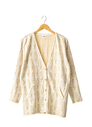 Vestă cu mâneci lungi bej BLUNE femeie