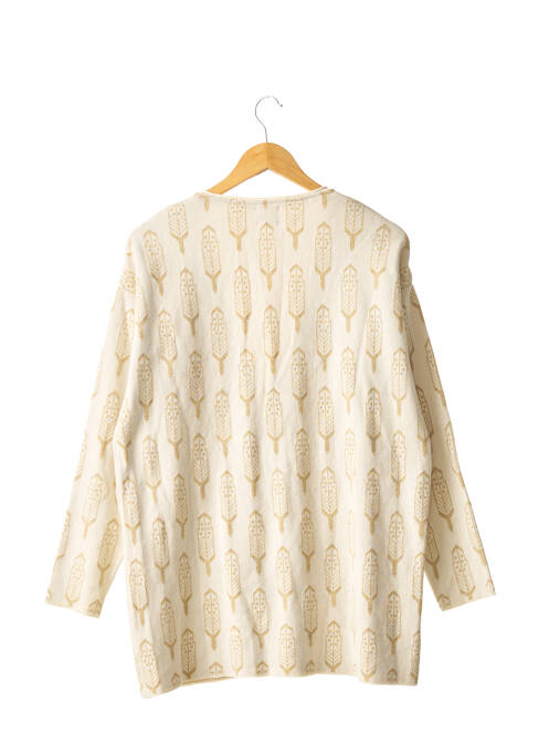 Vestă cu mâneci lungi bej BLUNE femeie