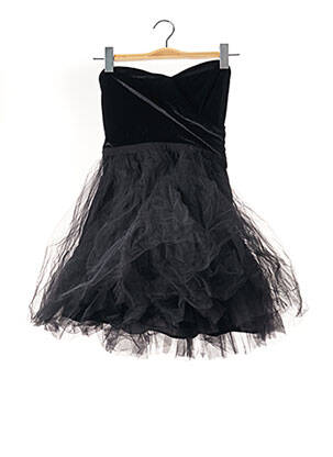 Rochie scurtă croială evazată negru NAF NAF femeie