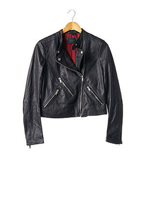 Geacă din piele negru IKKS femeie