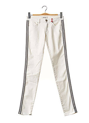 Pantalon slim talie joasă talie joasă alb I.CODE (By IKKS) femeie