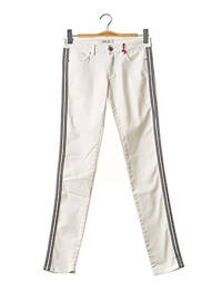 Pantalon slim talie joasă talie joasă alb I.CODE (By IKKS) femme