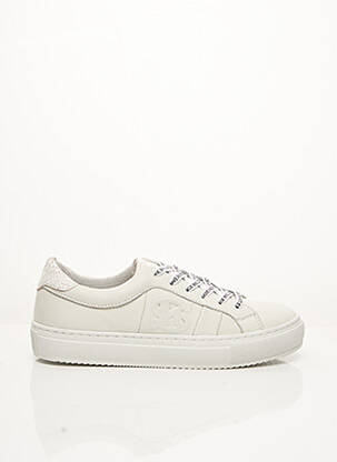 Adidași material neted toc plat până la 3 cm alb IKKS femeie