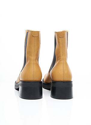 Botine/ghete material neted toc de 4 la 6 cm maro MIISTA femeie
