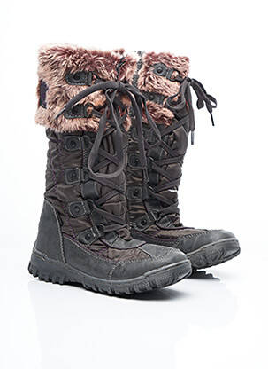 Cizme închidere cu fermoar și șireturi gri I LOVE SHOES fată