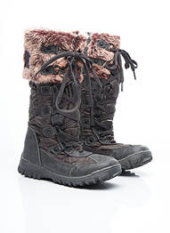 Cizme închidere cu fermoar și șireturi gri I LOVE SHOES fille