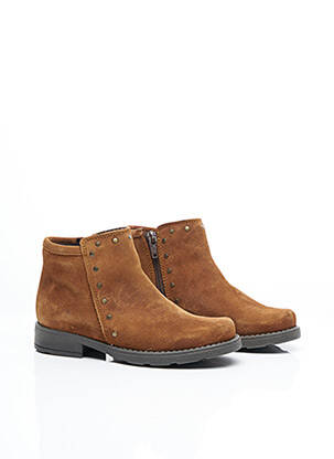 Botine/ghete nubuc maro ROSE ET MARTIN fată