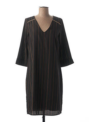 Rochie midi mâneci 3/4 mâneci 3/4 negru LA FEE MARABOUTEE femeie
