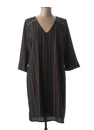 Rochie midi mâneci 3/4 mâneci 3/4 negru LA FEE MARABOUTEE femeie