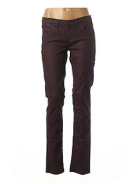 Pantalon slim broderie cu nituri mărime normală roșu CKS femme