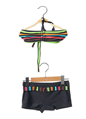 Costum de baie din două piese negru LAGON BLEU fată