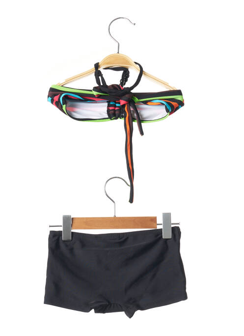 Costum de baie din două piese negru LAGON BLEU fată