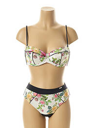 Costum de baie din două piese top sutien modelat top sutien modelat negru KRIS LINE femeie