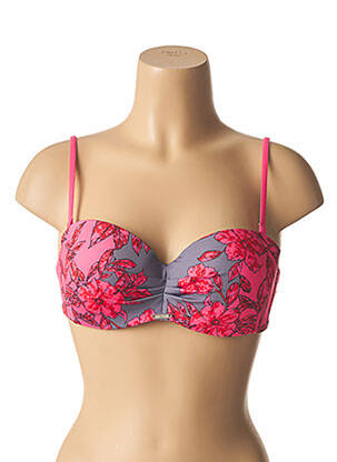 Sutien de costum de baie top sutien modelat top sutien modelat roz KRIS LINE femeie
