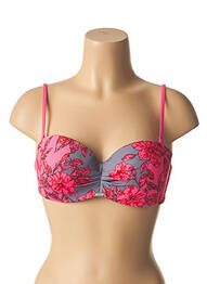 Sutien de costum de baie top sutien modelat top sutien modelat roz KRIS LINE femeie