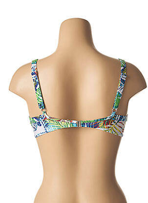 Sutien de costum de baie bretele elastice reglabile verde COCO BLANC femeie