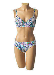 Costum de baie din două piese elasticitate alb FANTASIE femeie