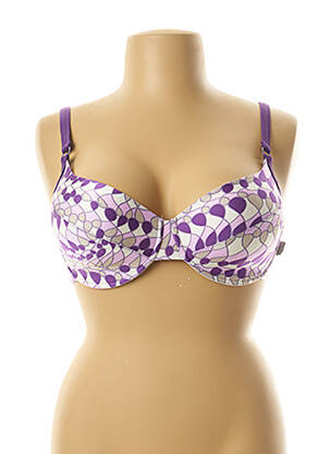 Sutien de costum de baie elasticitate top sutien modelat violet ROSA FAIA femeie