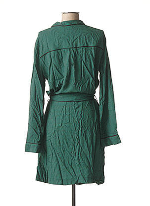 Rochie midi imprimeu fantezie mâneci lungi verde MY SUNDAY MORNING femeie